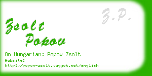 zsolt popov business card